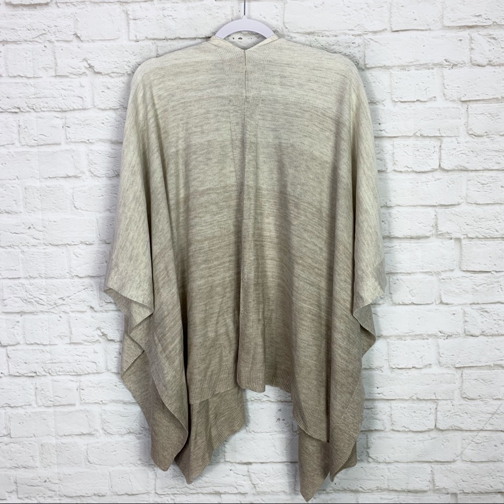 Whbm Draped Ombr Open Side Soft Shawl Sweater - image 5